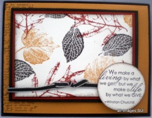 french foliage thank you card