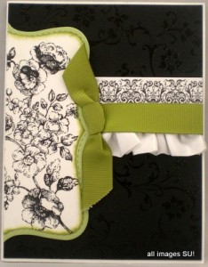 stampin up wedding card idea