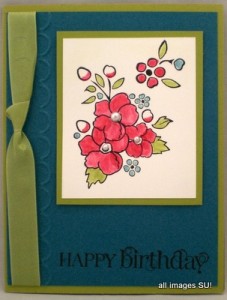 birthday card with bordering on romance