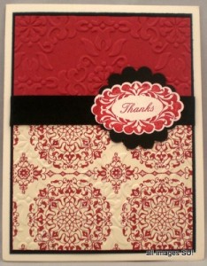 handmade thank you card