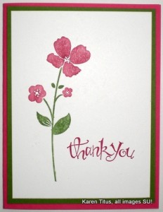 wildflower meadow handmade card