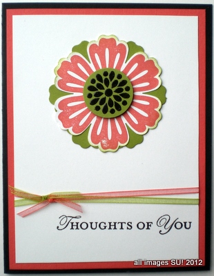 stampin up card idea with Mixed Bunch
