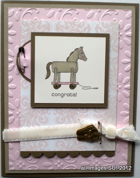 stampin up baby card idea