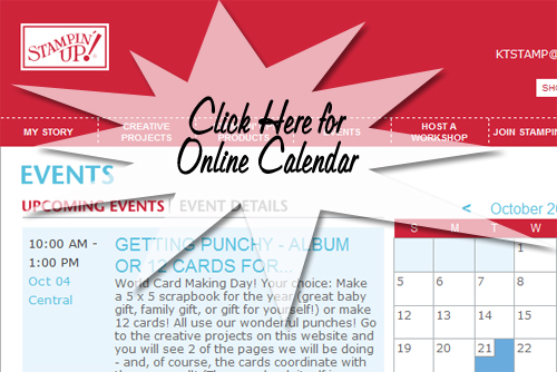 Click here for my online calendar!