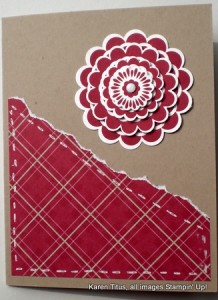 stampin up five-way flower