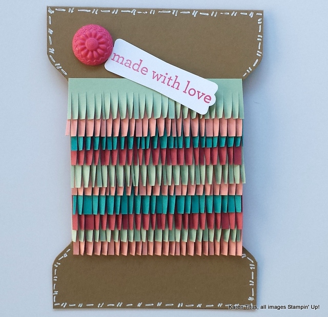 Use the Envelope Punch Board to Make a Spool Card!