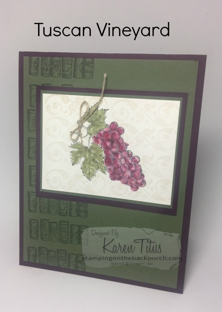 Tuscan Vineyard Card for a Gift of Wine!