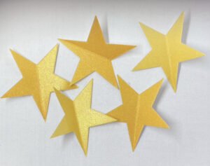 easy paper star ornaments