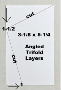 how to make an angled gatefold card