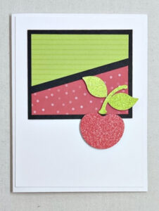 use the cherry builder punch for a quick & easy card