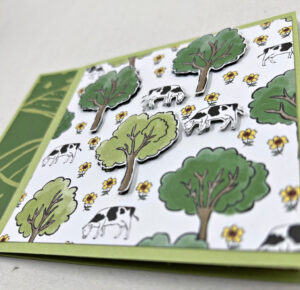 Pop Up Corner Card with Day at the Farm